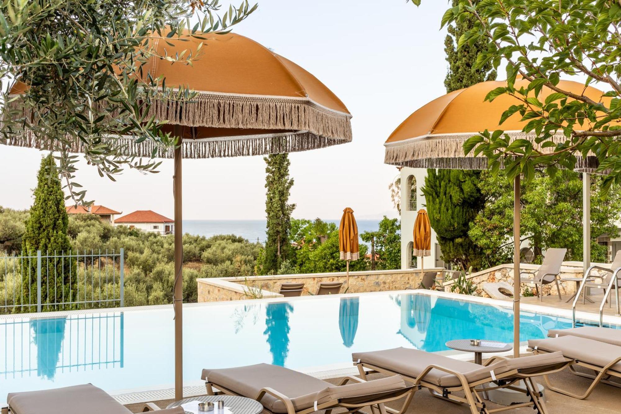 Olympia Zervea Studios With Pool - Apartment 卡德哈米利 外观 照片